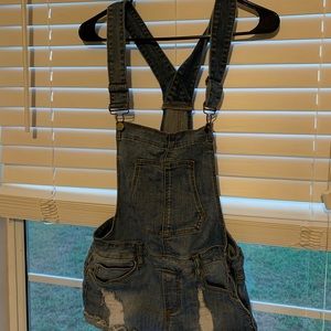 BOUTIQUE jean short overalls